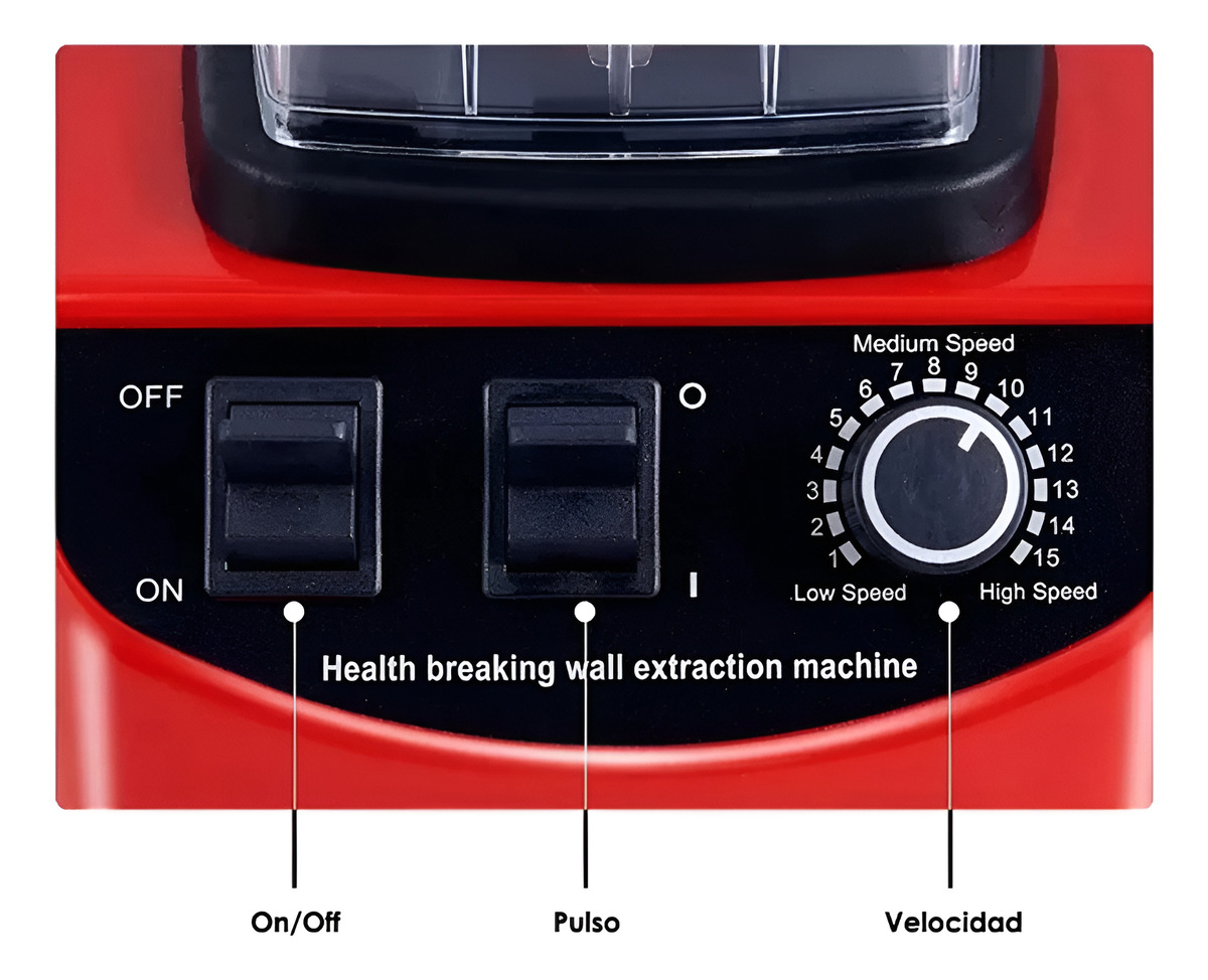 Licuadora Multifuncional Raf 2lt 2400w + Mezcladora - Imagen 3