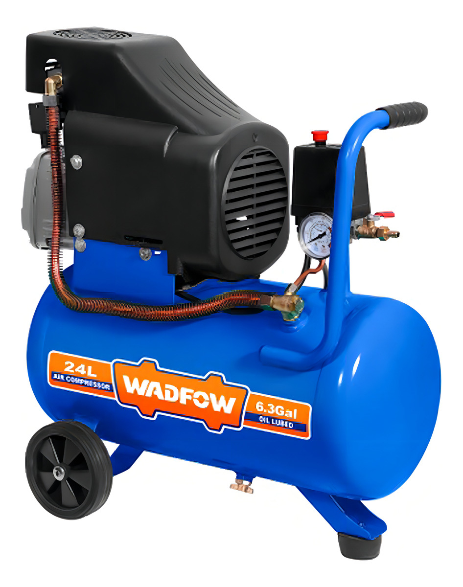 Compresor 24 Lt 2hp Wadfow Color Azul Fase Eléctrica Trifásica Frecuencia 50hz