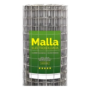 Tejido Malla Electrosoldada Galvanizada Rollo 1.50m X 25 Mts