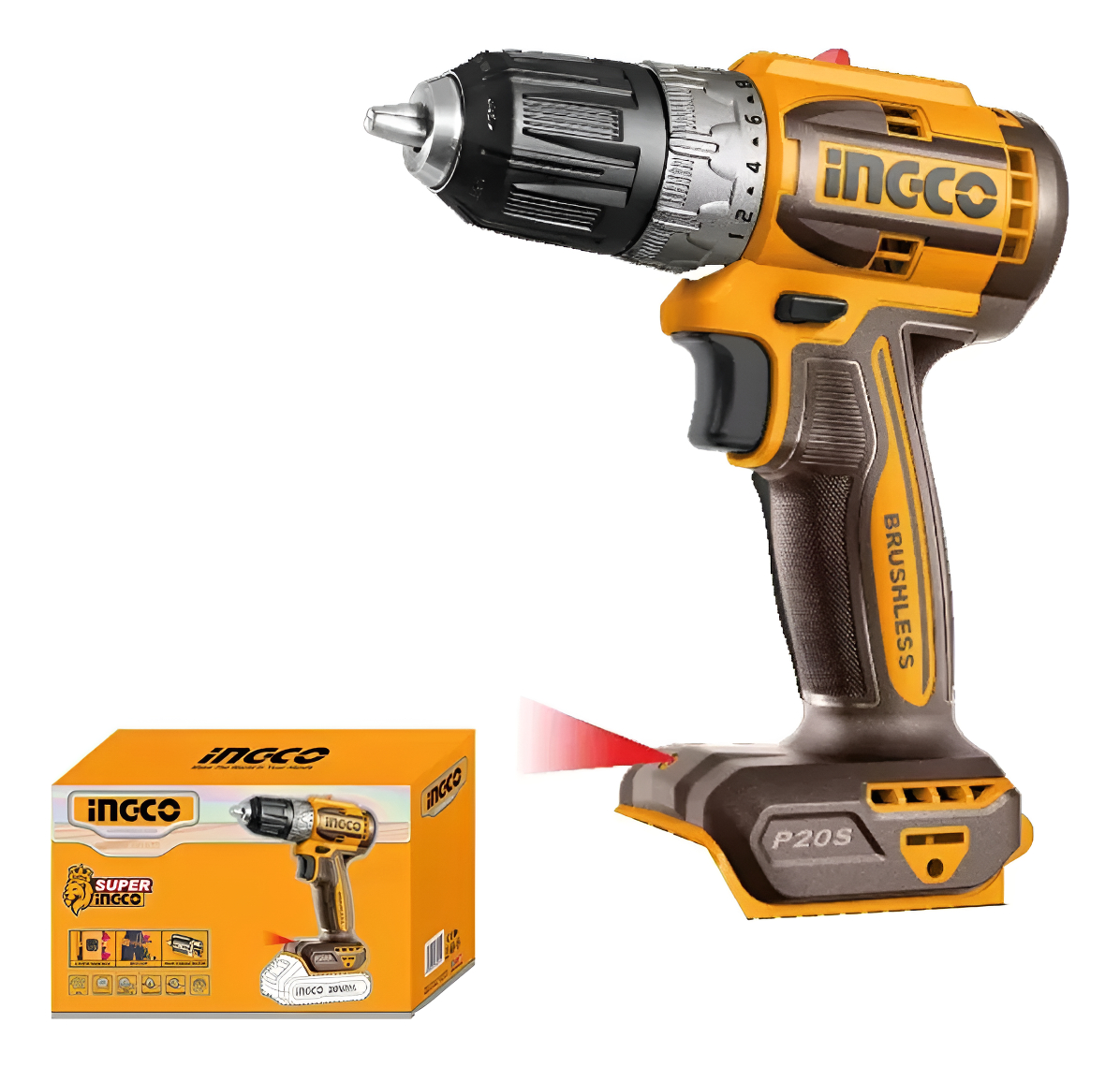 Atornillador Brushless 20v Sin Bateria Ingco Cdli204531