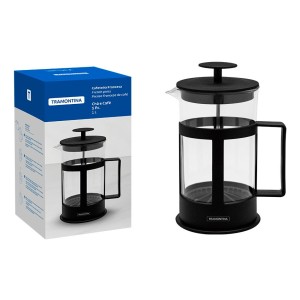 Cafetera Francesa Tramontina 1 L Color Negro