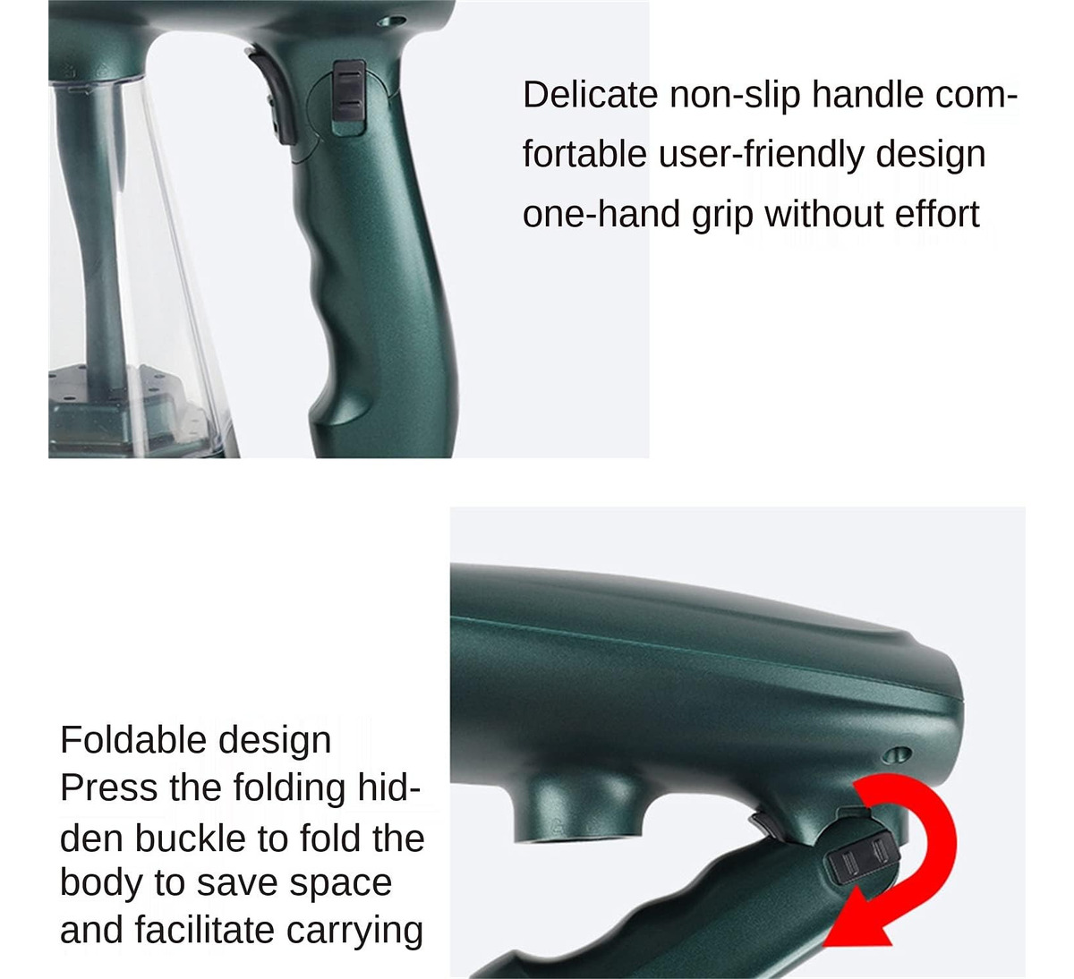 Mini Plancha Portátil Vapor Mano Vertical Ropa Viaje 1600w - Imagen 8