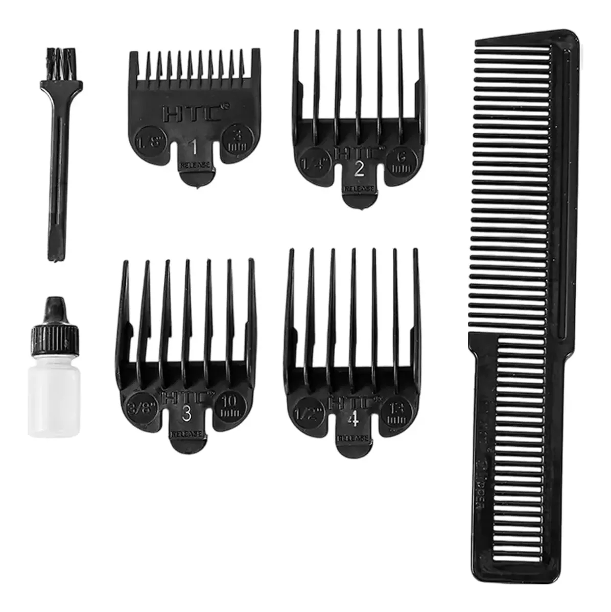 Maquina Corta Pelo Barba Cableada Htc Ct-617 Con Accesorios - Imagen 5