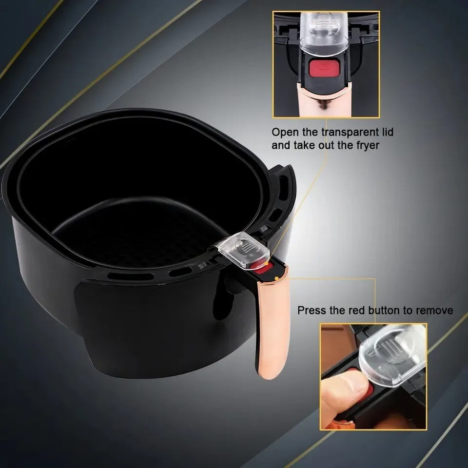 Freidora De Aire Sin Aceite 8.8l 1800w Color Verde Pastel - Imagen 5