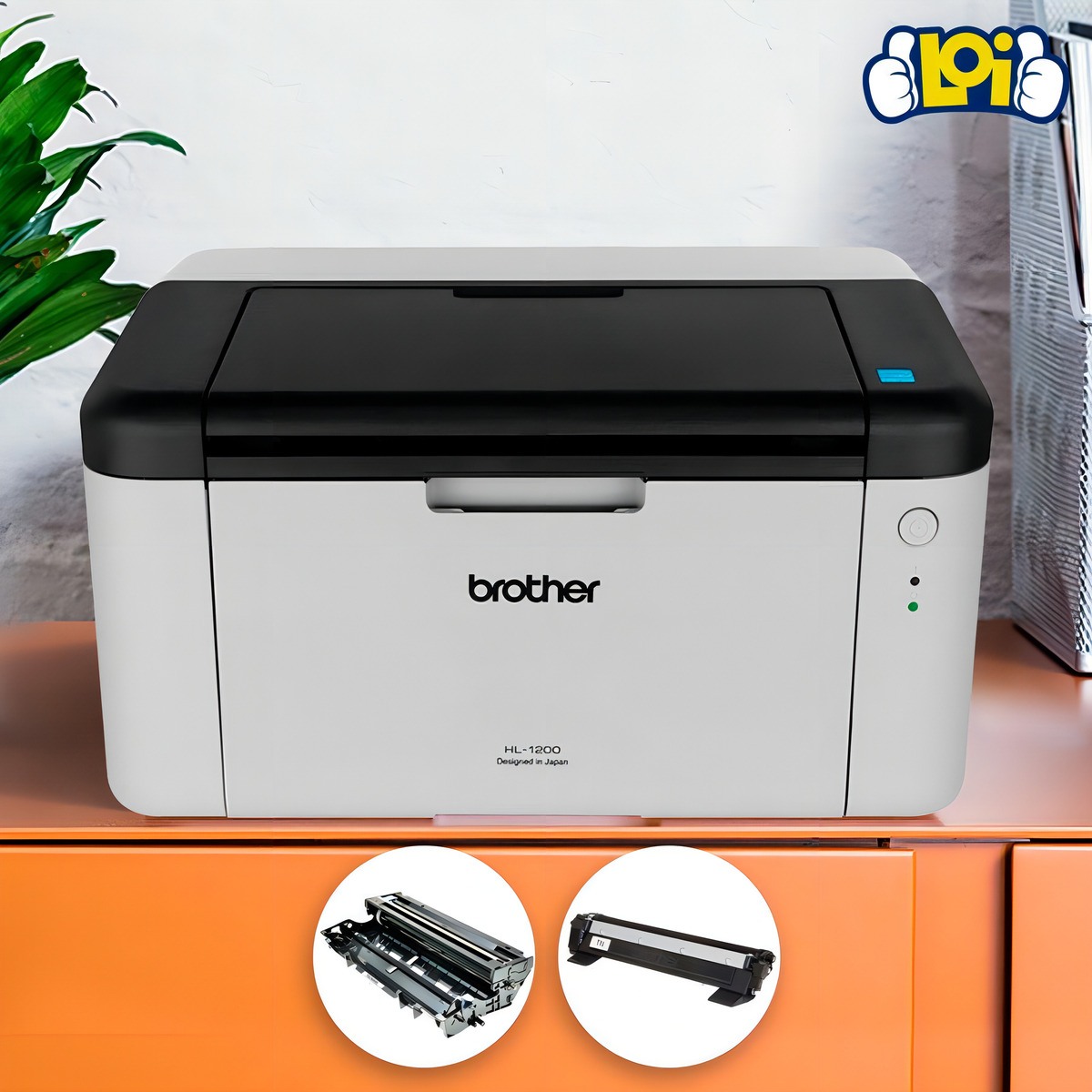 Impresora Simple Función Monocromática Brother Láser Hl-1200 - Imagen 8