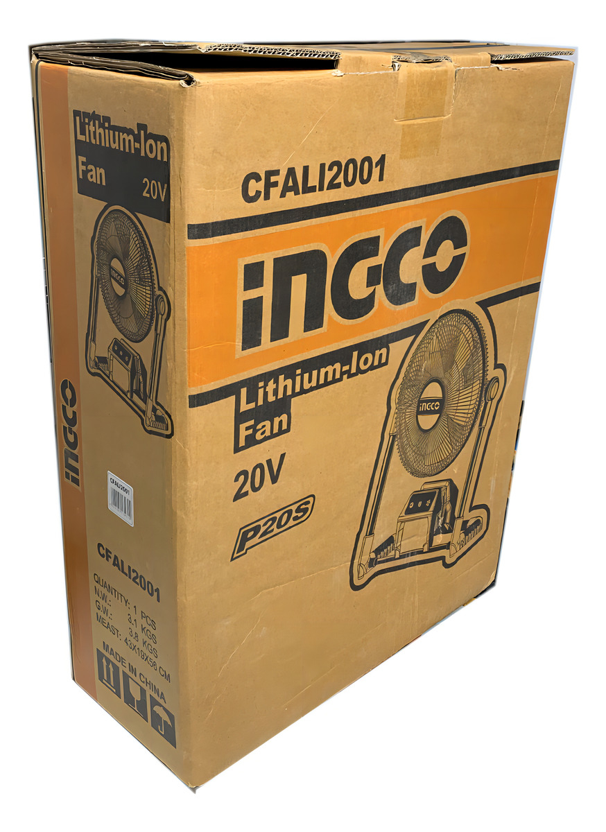 Ventilador O 30cm A Bateria Litio 20v Y 220v Ingco Cfali2001 - Imagen 2