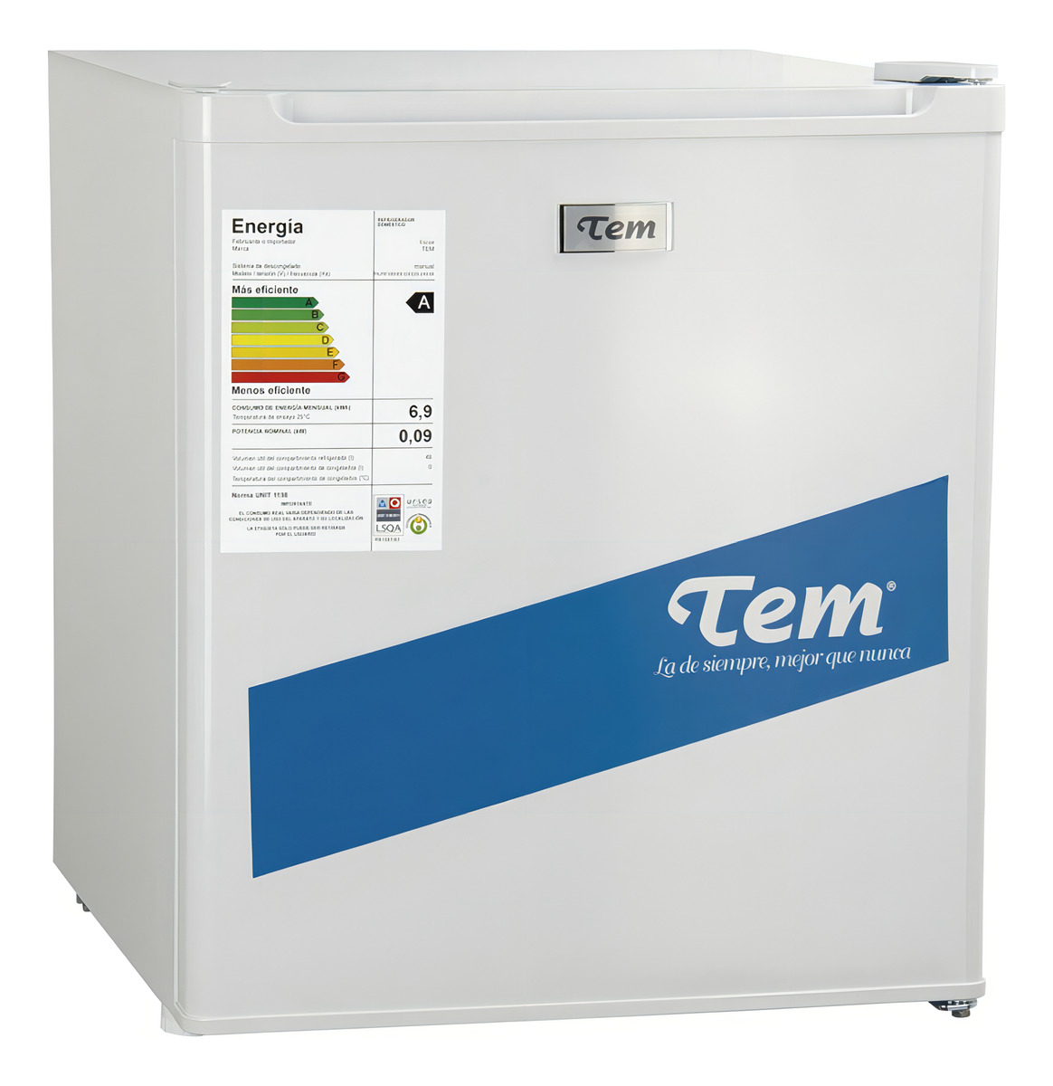 Heladera Frigobar Tem T0urf085w5103 Capacidad 46 Litros - Imagen 3