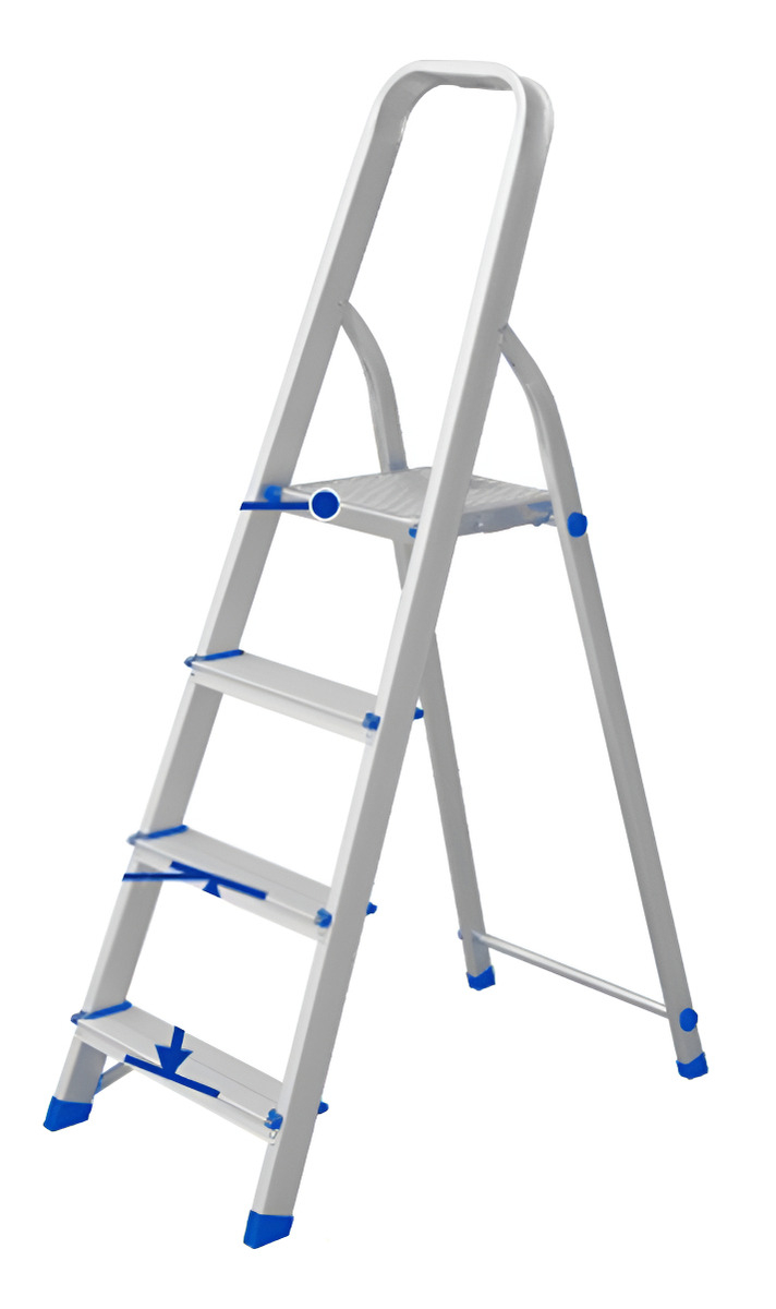 Escalera Familiar Aluminio 4 Escalones 120 Kg Wadfow Wld3h04