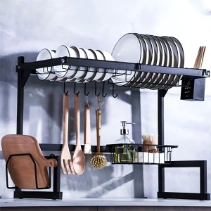 Secaplatos Gentile Gn-1065 2 Niveles Acero Inoxidable Negro