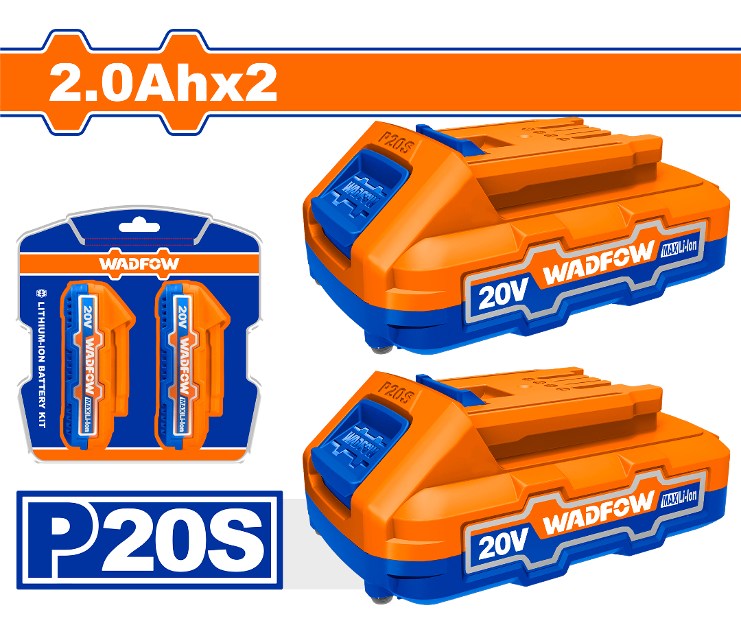 Set X 2 Baterias 2.0 Amp Wadfow - Wos240682 - Imagen 2