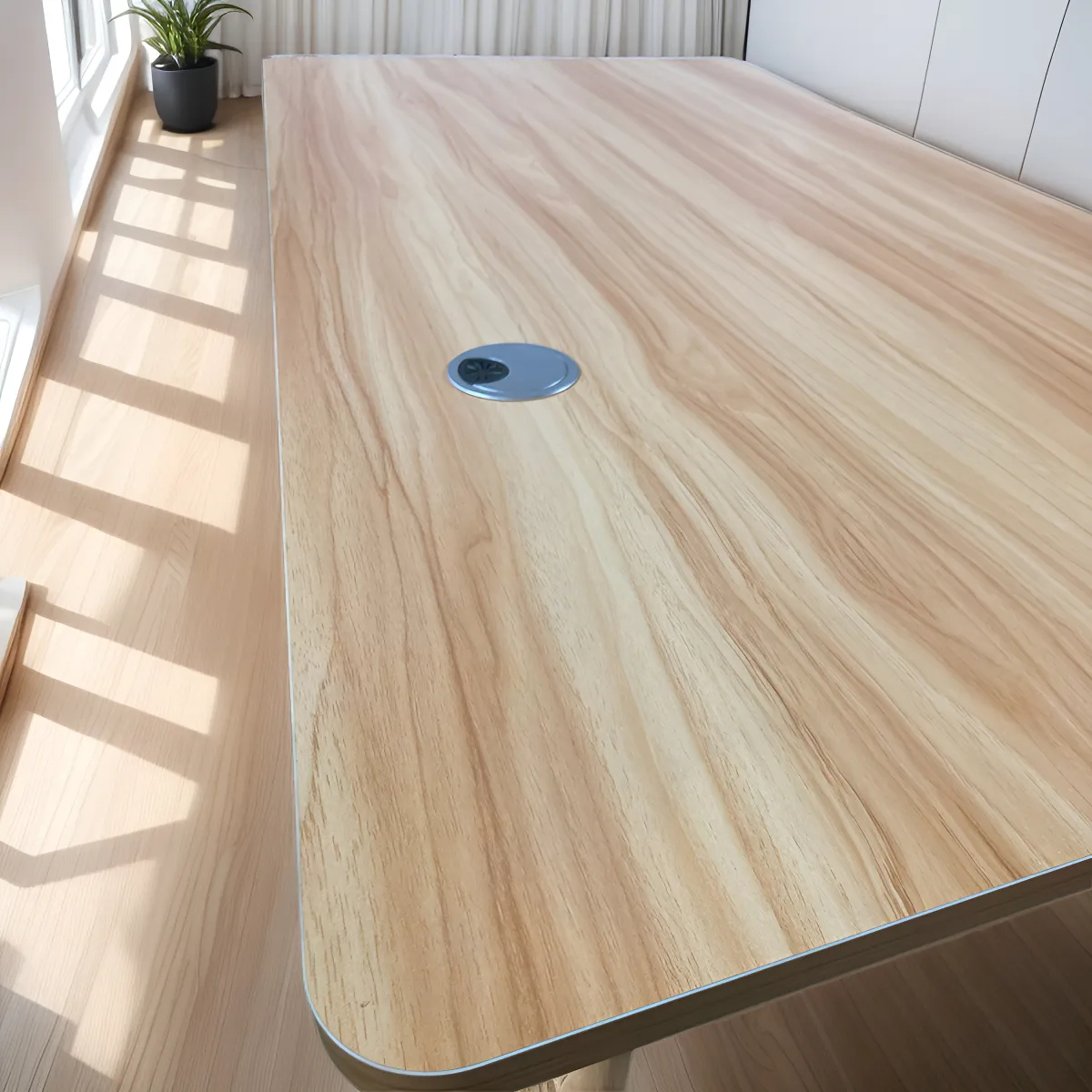 Escritorio Madera Mdf Oficina Tipo Caballetes Con Cajones - Imagen 7