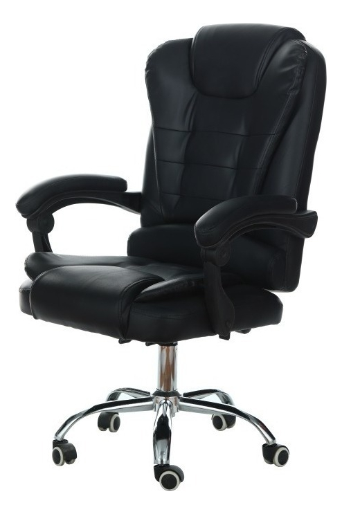 Silla Ejecutiva Giratoria Negro Que Sal R07 Base Cromada Erg - Imagen 2