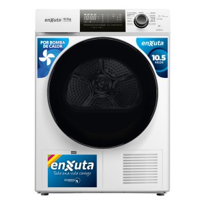 Secarropa Carga Frontal 10,5 Kg Bomba De Calor Antiarrugas Enxuta Blanco