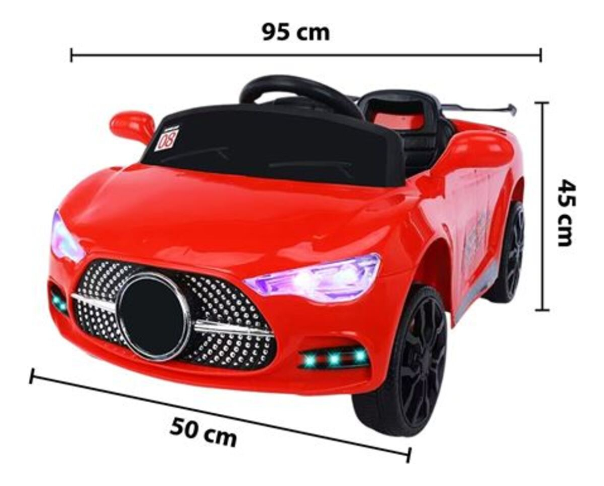 Auto A Batería Tipo Convertible Con Luz Y Sonido - Imagen 4