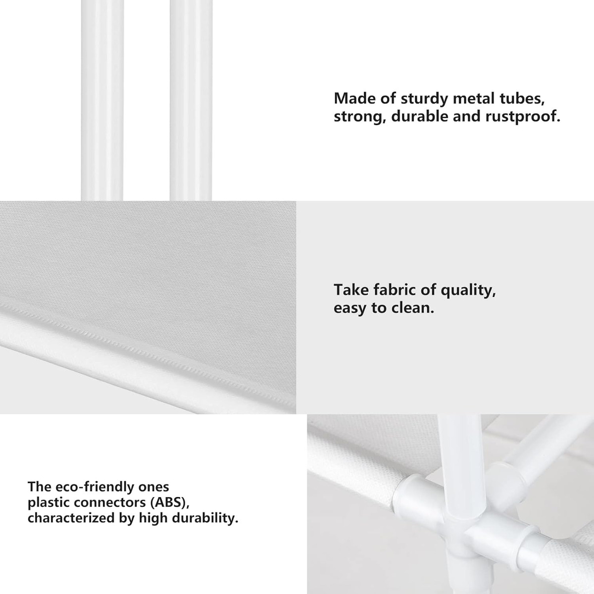 Ropero Multifuncional Doble Con Perchero Y Estantes - Imagen 4