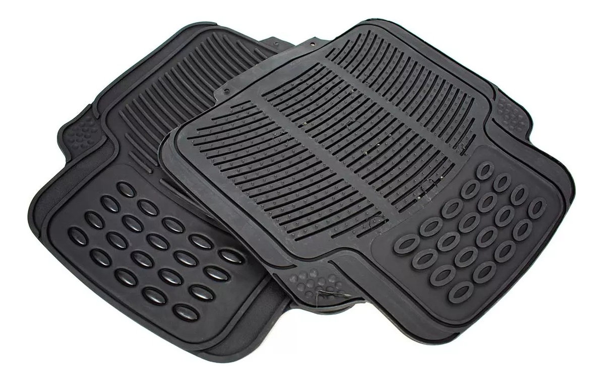 Alfombra De Auto 4pz De Goma Reforzada Lh-1072 - Imagen 3
