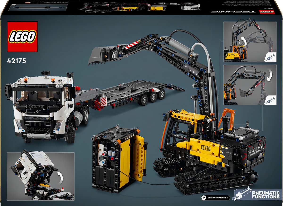 Lego Technic Camión Fmx Y Excavadora Eléctrica Volvo 42175 - Imagen 9