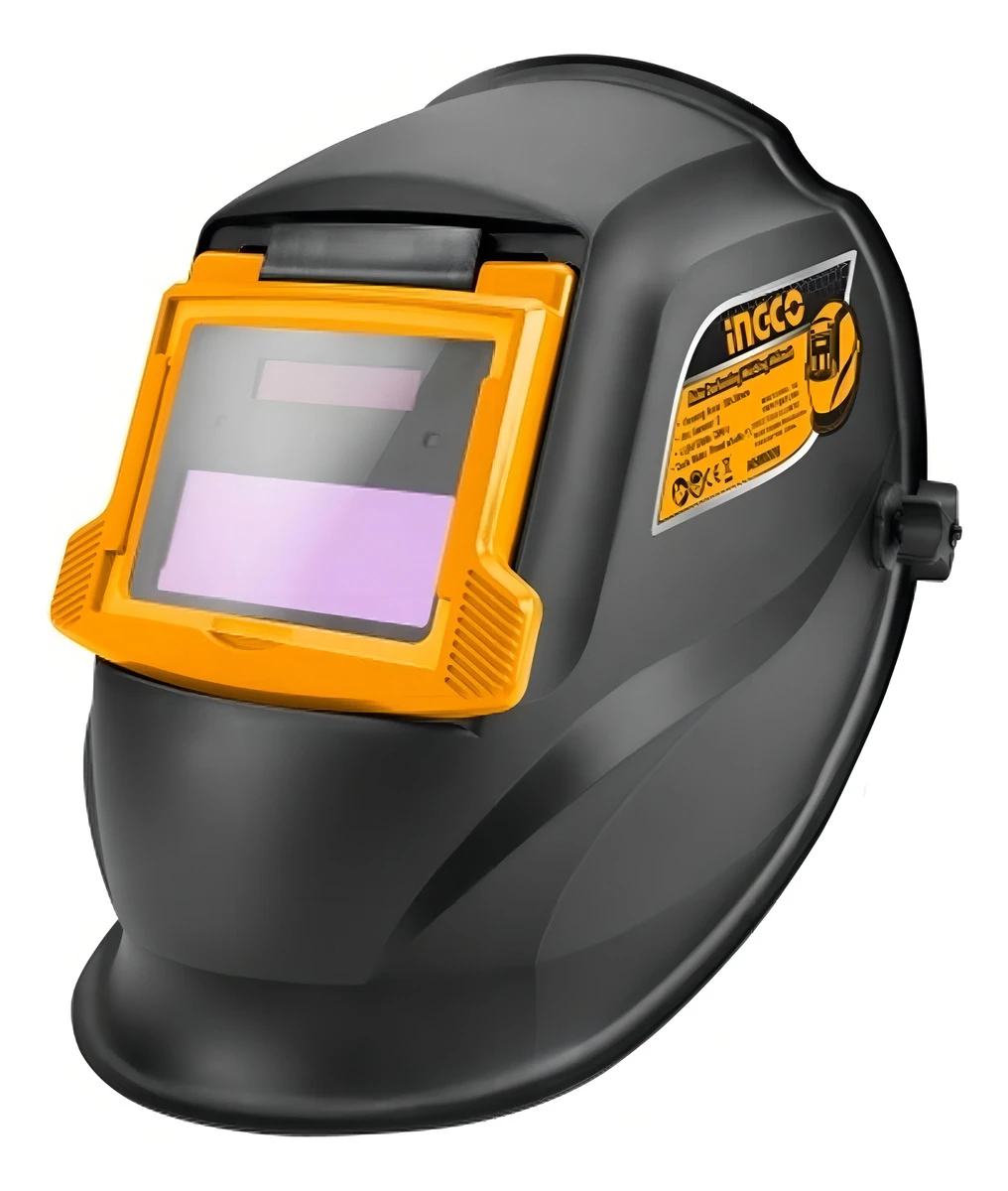 Careta Soldar Fotosensible Visor Revatible Ingco Ahm009 Color Negro