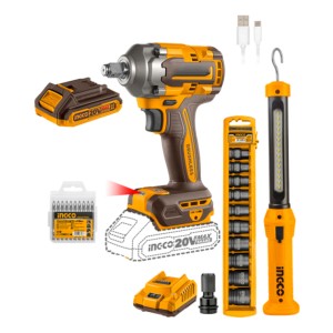 Ingco Cosli23048 Llave De Impacto 400nm + Linterna Color Naranja 50/60hz 50/60 Hz