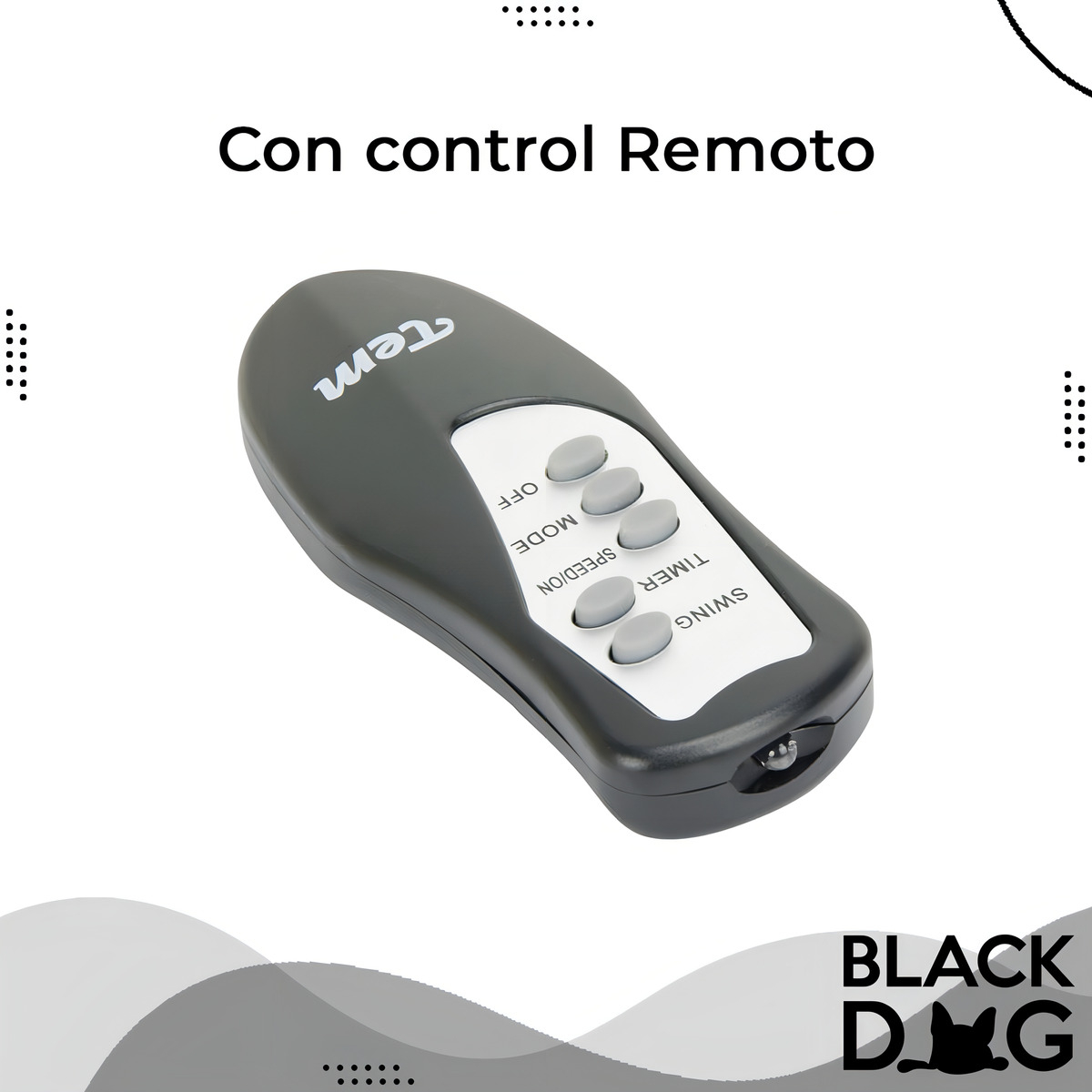 Ventilador De Pie Control Remoto Tem 50w Hasta 170cm Timer - Imagen 8