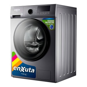 Lavarropas Carga Frontal Inverter Enxuta Lenx770t 7 Kg Color Gris