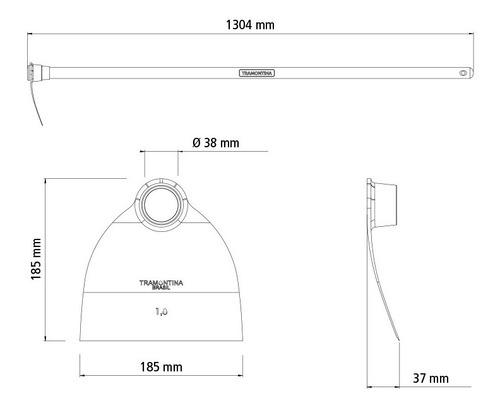 Azada Acero Carbono Tramontina Con Cabo 1,30m 18,5cm - Imagen 3