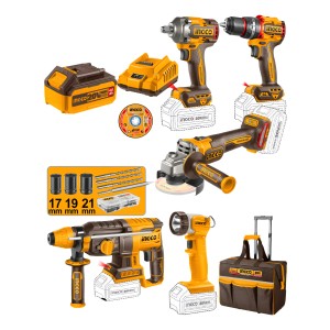 Kit Brushless Motor C/bate/carg Bolso Y Acc Ingco Ckli2059