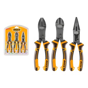 Set X 3 Pinzas Cr-v Multiuso Corta Facil Ingco Hkcps5831