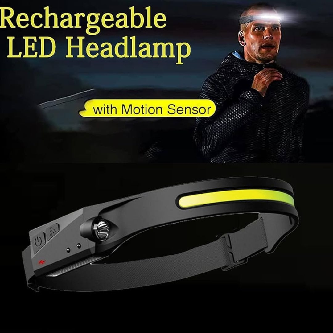 Linterna Vincha Led Potente Recargable C/sensor - Imagen 7