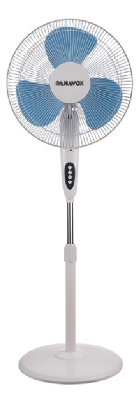 Ventilador De Pie Silencioso Panavox Fs40-11da 40cm 3 Velocidades Oscilante 40 Cm 50 Hz Blanco Azul Plástico