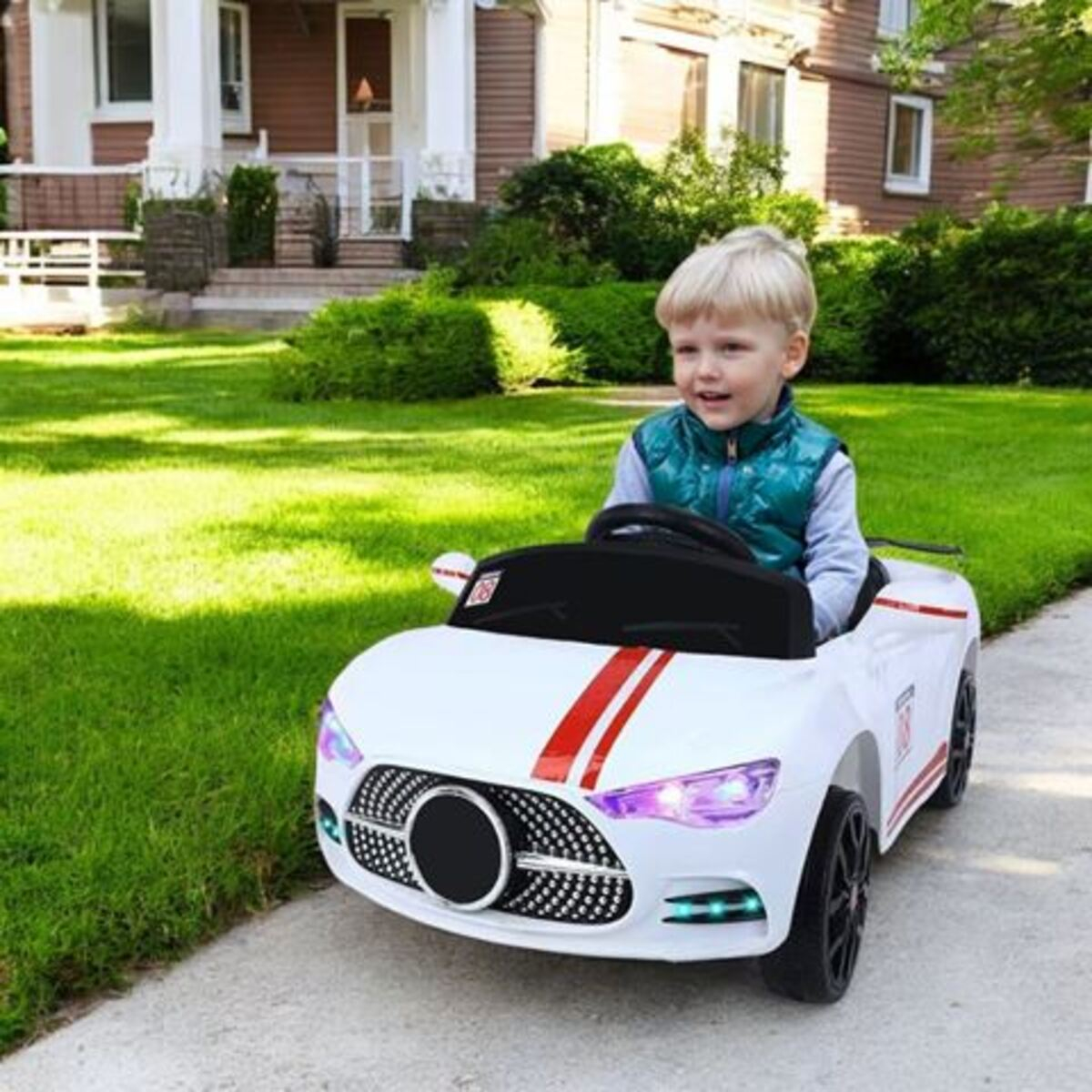 Auto A Batería Tipo Convertible Con Luz Y Sonido - Imagen 5
