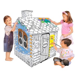 Casita Carpa Para Niños Casita Para Pintar Patio Interior