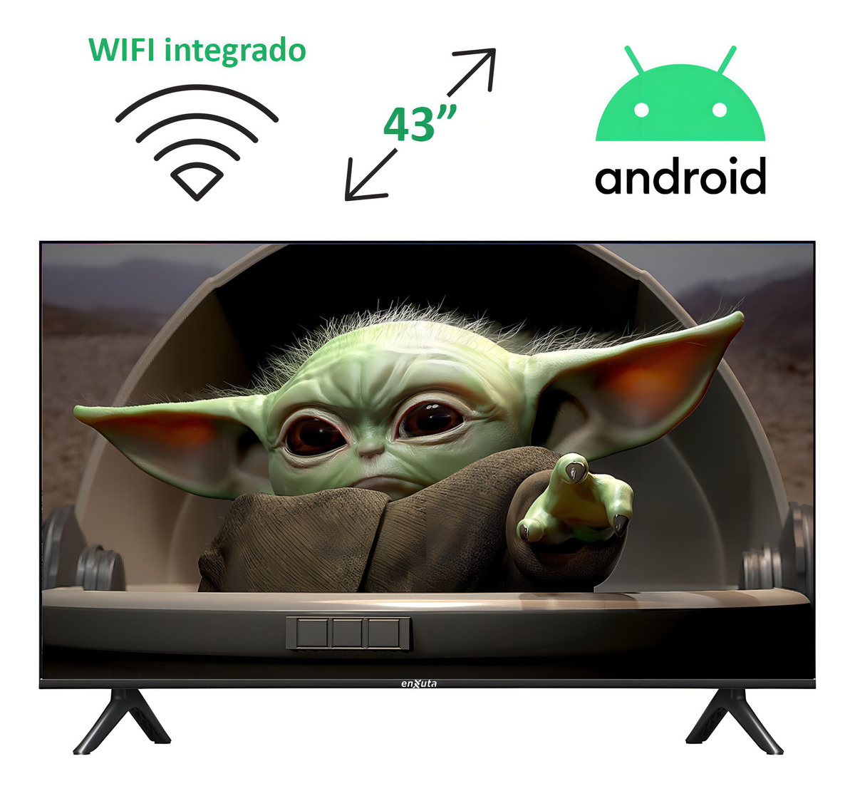 Smart Tv Enxuta Ledenx1243sdf2ka 43'' Full Hd - Imagen 3