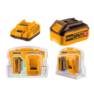 Set X1 Bateria 20v 4amp + 1 Cargador Ingco Fbcpk1214