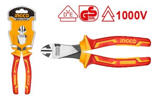 Alicate Aislado 7 Hihdcp28188 Corte Diagonal Ingco - Imagen 2