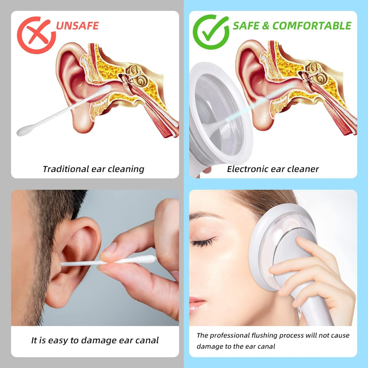 Limpiador Limpia Oidos Removedor De Cera Electrico - Imagen 2