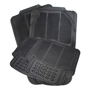 Alfombra De Auto 4pz De Goma Reforzada Lh-1072