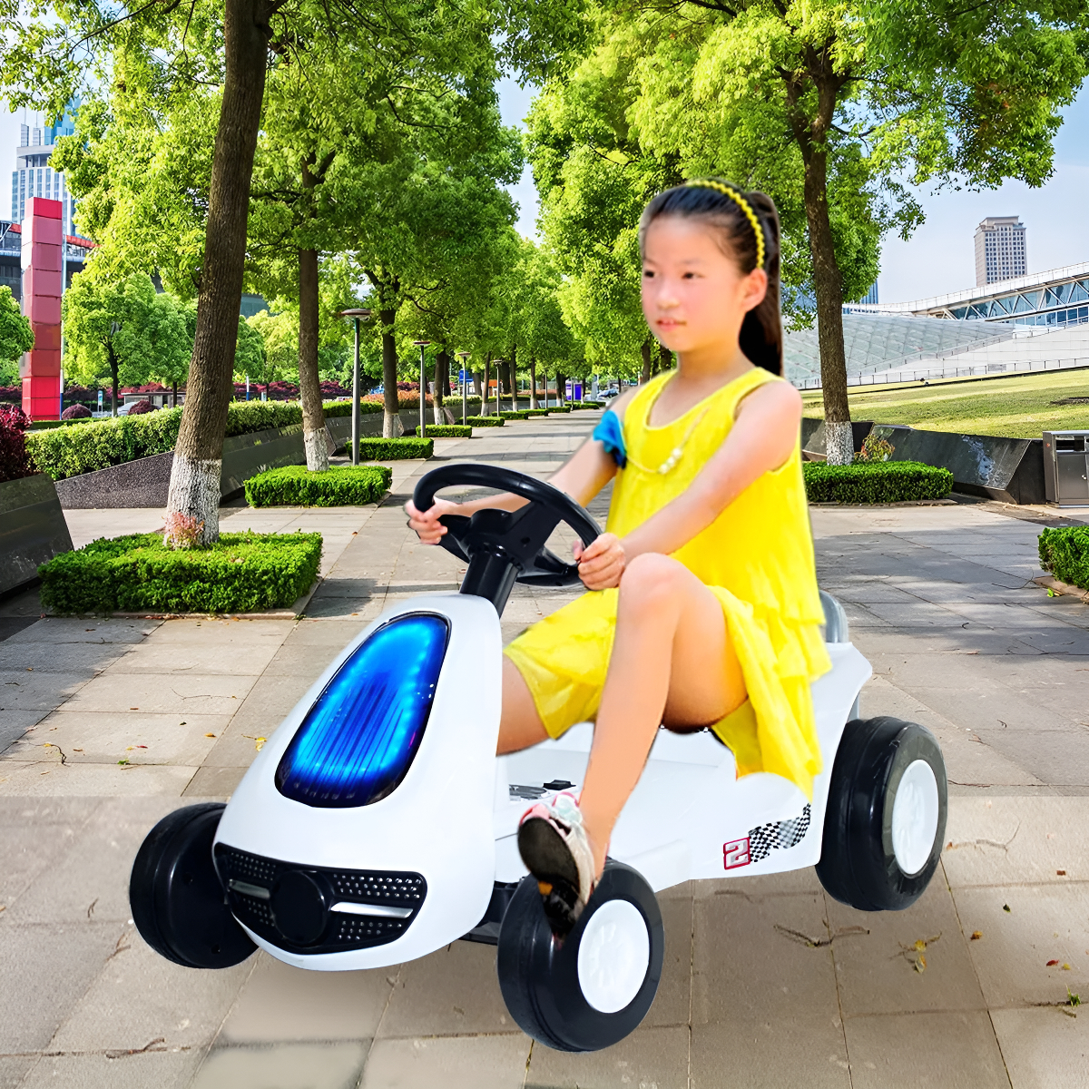 Auto A Batería Go Kart Karting Con Luces Y Sonidos