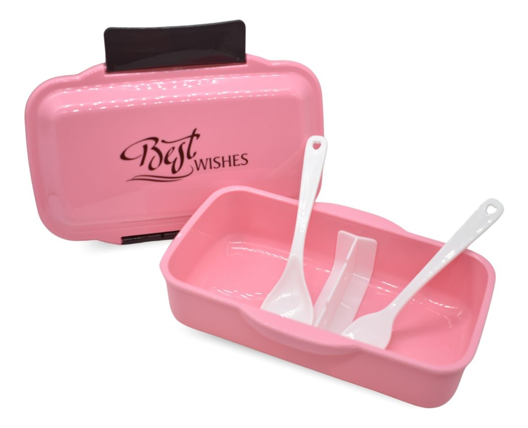 Set De Lonchera Con Cubiertos, Botella Y Bolsa 21x19cm