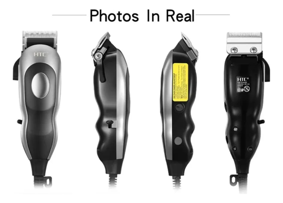 Maquina Corta Pelo Barba Cableada Htc Ct-617 Con Accesorios - Imagen 7