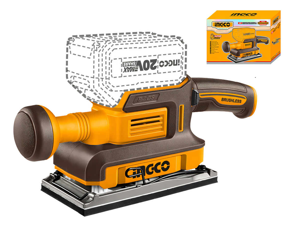Lijadora Orbital A Batería Brushless Motor 20v P20s Color Na