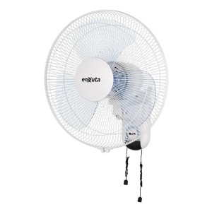 Ventilador De Pared Enxuta 40 Cm Blanco Montaje Fijo Amplio Flujo De Aire 45.2 Cm