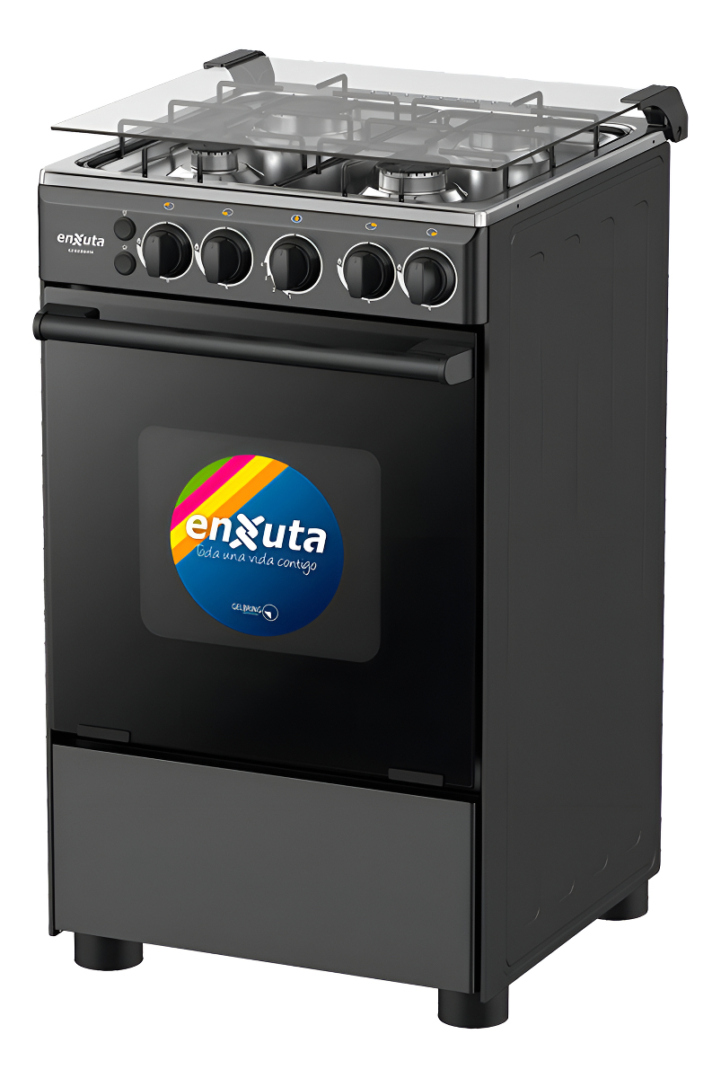 Cocina Super Gas Enxuta Cenx9504n 4 Hornallas Luz En Horno