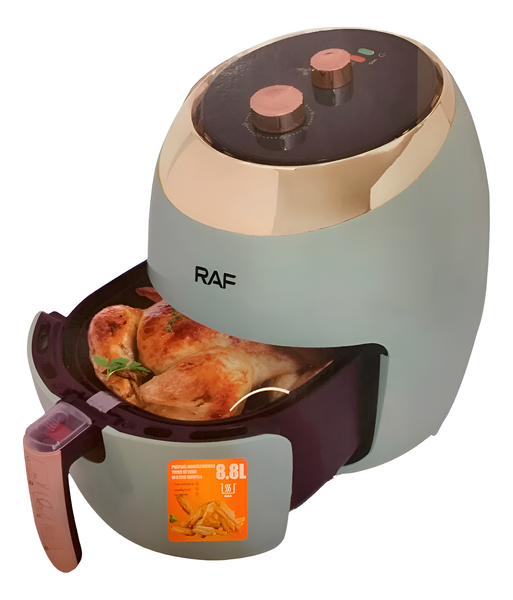 Freidora De Aire Sin Aceite 8.8l 1800w Color Verde Pastel