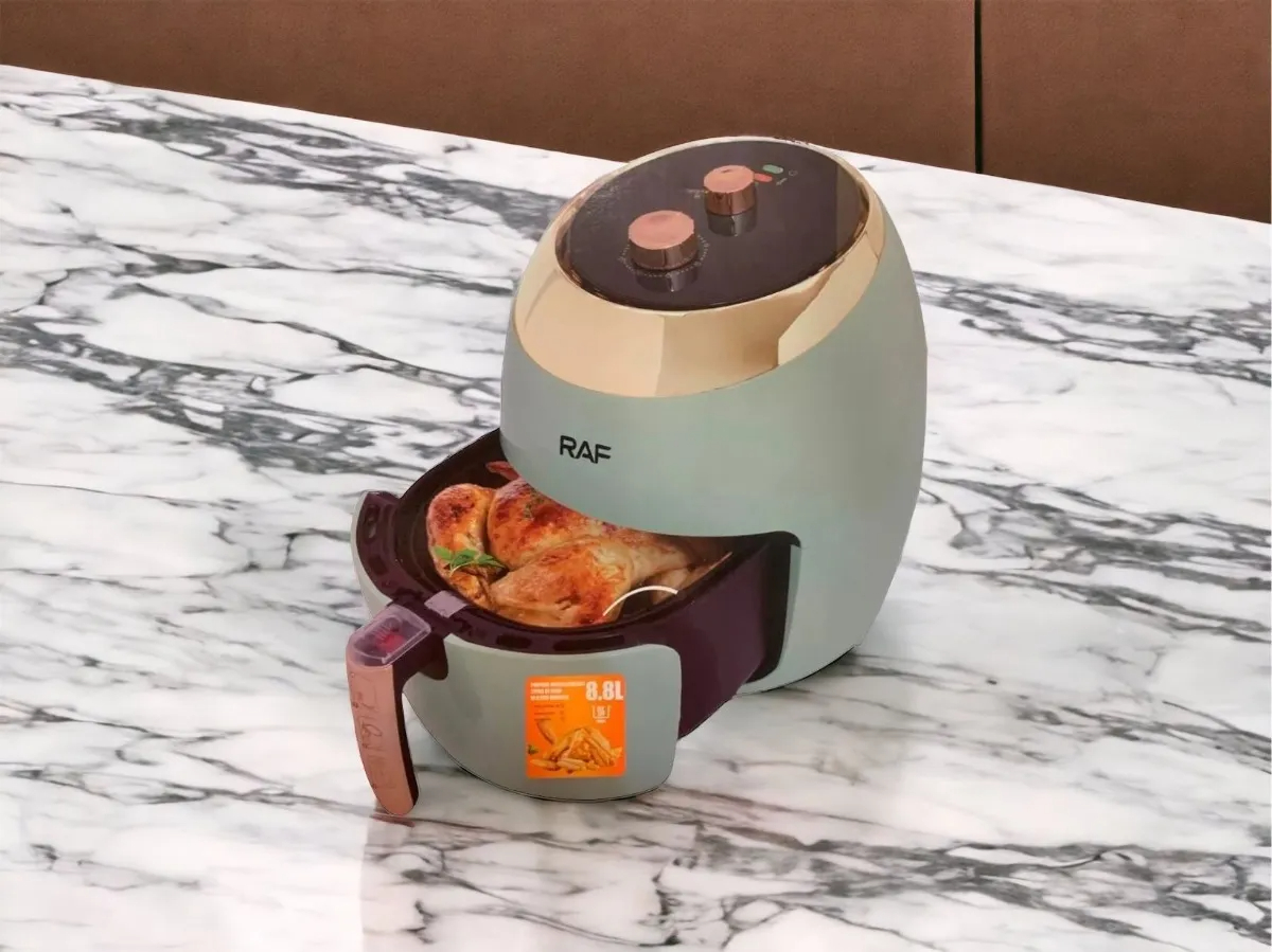 Freidora De Aire Sin Aceite 8.8l 1800w Color Verde Pastel - Imagen 4