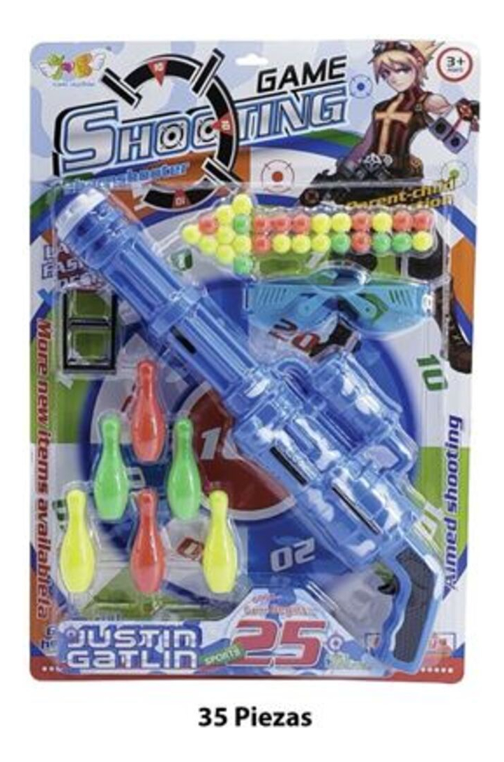 Pistola Lanza Pelotas Con Accesorios - Imagen 2