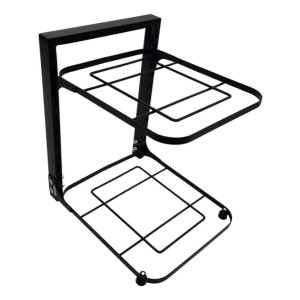Organizador De Ollas 2 Estantes Metalico Cocina Multiuso