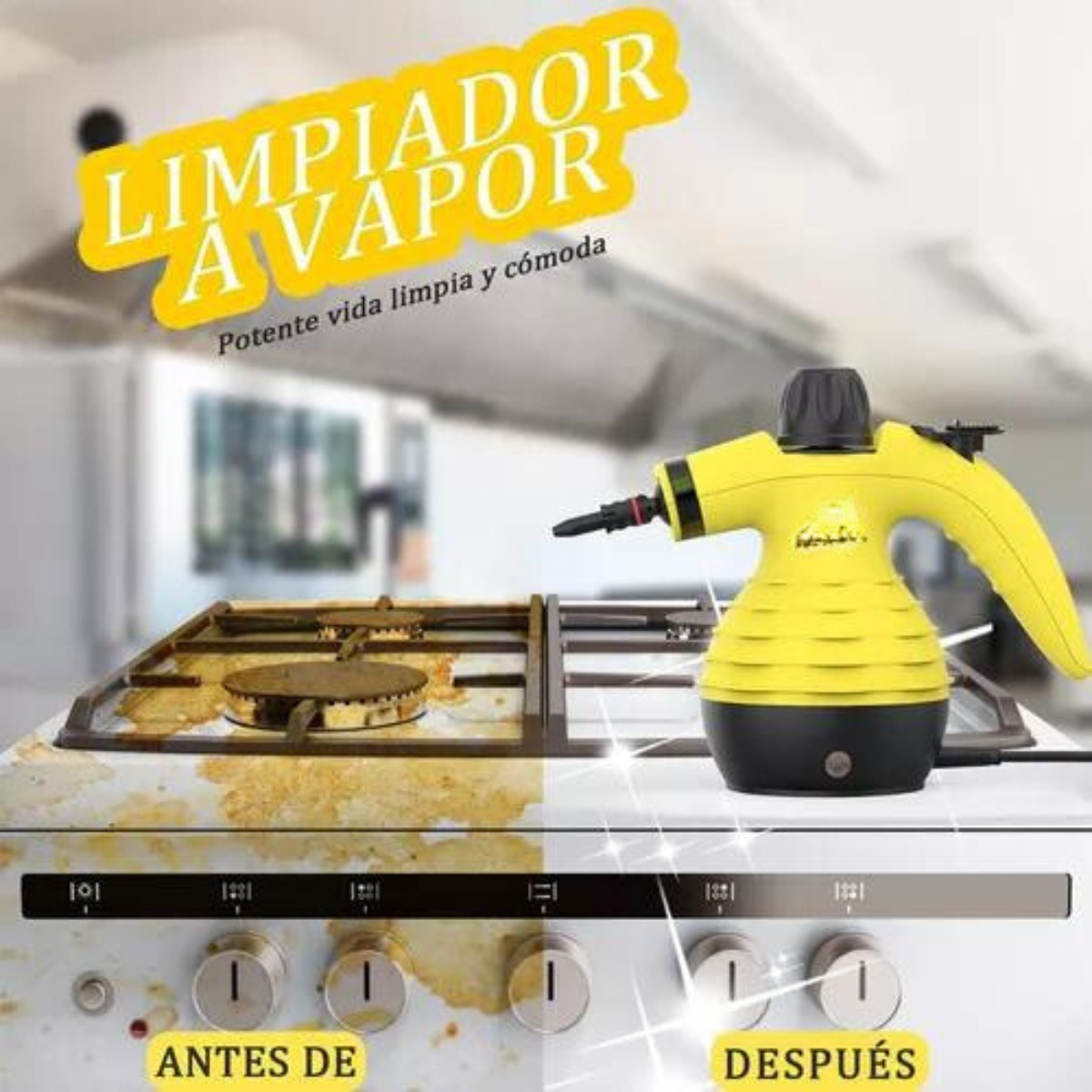 Limpiadora Vapor 6 En 1 Potente Eficiente Cocina Baño - Imagen 6