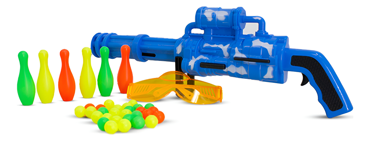 Pistola Lanza Pelotas Con Accesorios