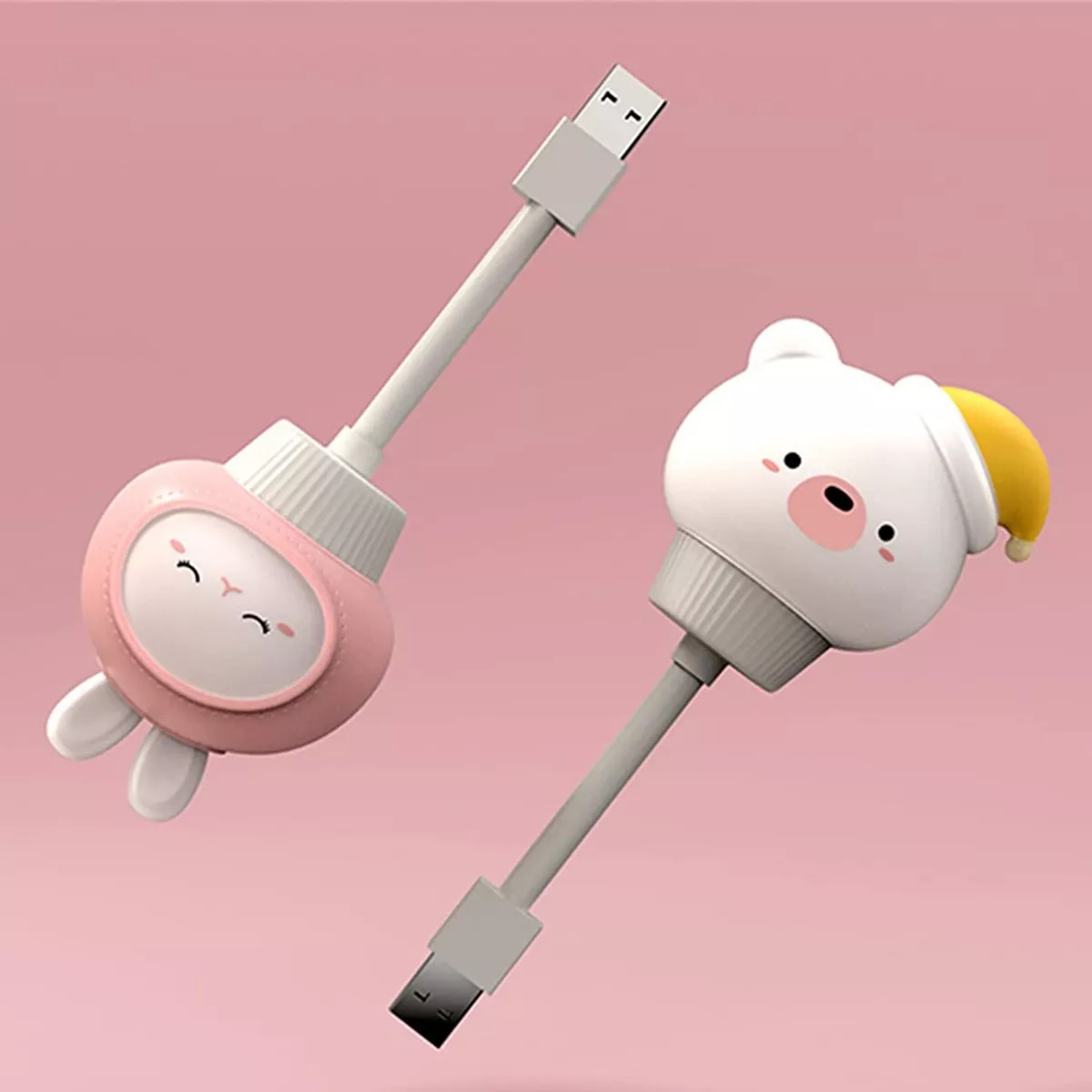 Veladora Usb Luz De Noche Dormitorio Dormir Bebe/niño - Imagen 5